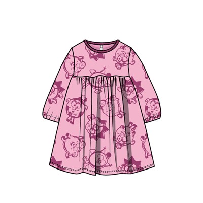 Платье детское трикотажное для девочек