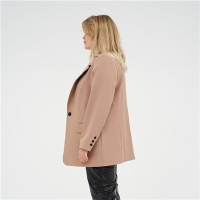 Пиджак женский MIST plus-size, размер 52, бежевый