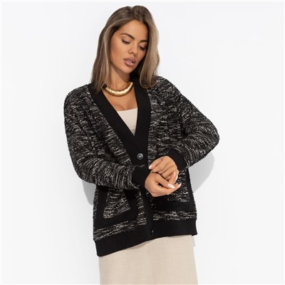 Кардиган в стиле Шанель, В модном режиме (black)