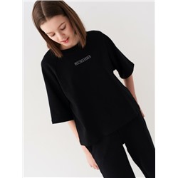 Комплект трикотажный для девочек: фуфайка (футболка), брюки