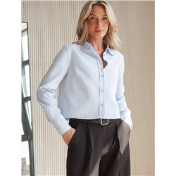 Укороченная блузка из хлопка