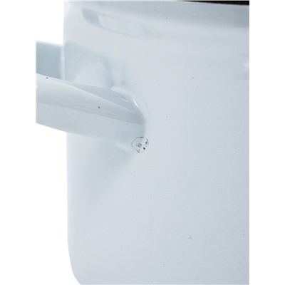 УЦЕНКА Кастрюля, 2 л, цилиндрическая, без декора, без крышки, белая