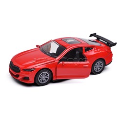 Красная инерционная машинка со спойлером die-cast,1:32, открывающиеся двери