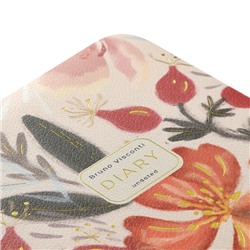 Ежедневник недатированный А6+ 240 стр. "Нежные цветы" 3-745/03 Bruno Visconti