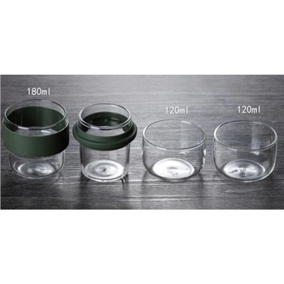 Портативный чайный сервиз в чехле ДЖЕКИЧАЙ, на 2 персоны, ёмкость 180 мл, пиалы 120 мл, стекло