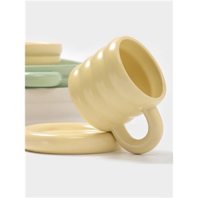 УЦЕНКА Набор для специй Доляна «Зефир», солонка, перечница, 100 мл, керамика, белый