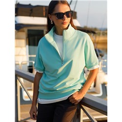 Джемпер из тонкого премиального футера с эластаном