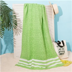 Полотенце для ванны Этель «Персия» 90×170 см, 150 г/м, зеленое