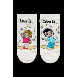 Короткие БРЕСТСКИЕ НОСКИ ЖЕНСКИЕ 1163 LOVE IS