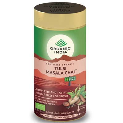Organic India Tulsi Masala Chai / Масала Чай со Священным Базиликом 100 г
