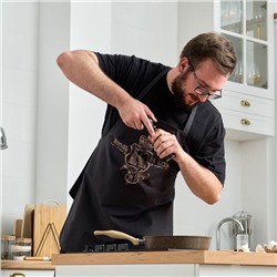 Фартук «Этель. Король на кухне», 70×60 см, 100% хлопок, саржа 190 г/м²
