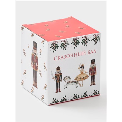 Сахарница новогодняя Доляна «Щелкунчик», доломит, белая