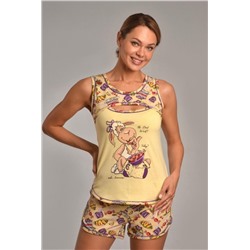 Пижама с шортами ДИЕТА (Лимон)