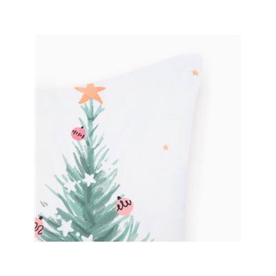 Наволочка декоративная новогодняя «Этель. Новый год» 40×40 см, велюр