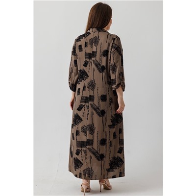 Платье  6145/09/Хаки, черный