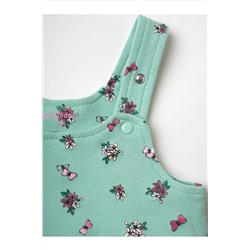 Комплект детский трикотажный для девочек: джемпер (футболка), полукомбинезон PLAYTODAY, 1240131