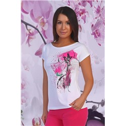 Футболка женская 7030/1 (Малиновый)