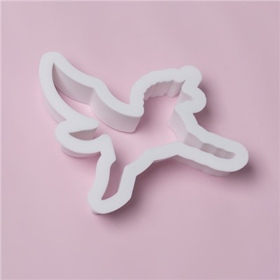 Формы для печенья Доляна «Праздник единорога», набор 8 предметов, 9×6×1.5 см, пластик, белые