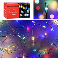 Электрогирлянда 3м, 200 ламп, цветная