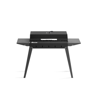 Мангал «Классика 600К», 100.2×38×69 см, 2 мм, складные ножки, боковые полки, крышка