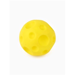 Игрушка пищащая «Мячик планета» для собак, 6.5 см, желтая