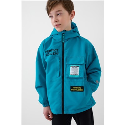 Куртка текстильная с полиуретановым покрытием для мальчиков (ветровка) PLAYTODAY, 1244452