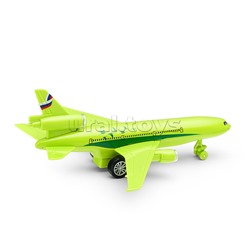 Машина металл свет-звук Авиалайнер 19,5см, кор.