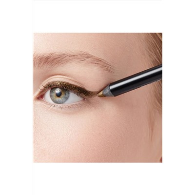 Provoc Гелевый карандаш-подводка для глаз водостойкий / Semi Permanent Gel Eye Liner №84 This Means War, оливковый с шиммером KRISTALLER, 1106759