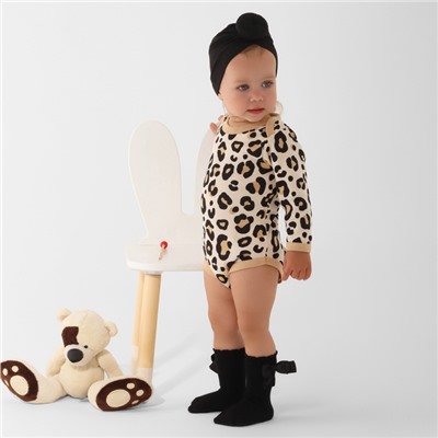 Боди для девочки «Крошка Я. Леопард», рост 62-68 см