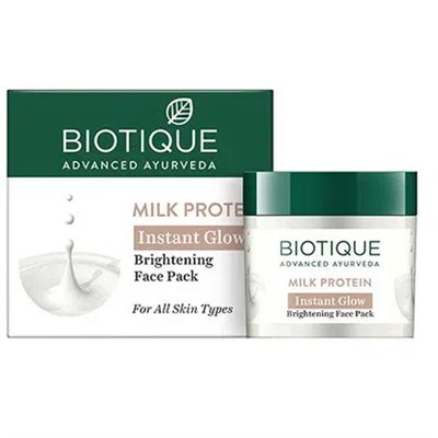 Biotique Milk Protein Instant Glow Face Pack / Биотик Молочным Протеин Маска Для Лица 50 г