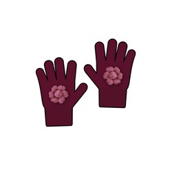 Перчатки трикотажные для девочек