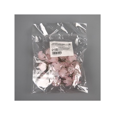 Гирлянда «Нить» 2 м роса с насадками «Цветы», IP20, нить серебристая, 20 LED, 4.6 В, батарейки AG13×3 (в комплекте), 3 режима, свечение тёплое белое