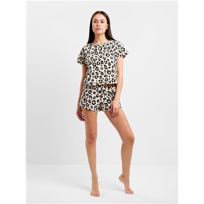 Пижама женская (футболка, шорты) KAFTAN Style, размер 48-50