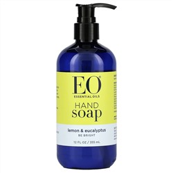 EO Products, Жидкое мыло для рук, лимон и эвкалипт, 12 жидких унций (360 мл)