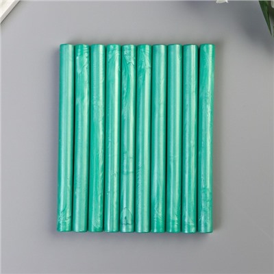 Сургуч для печати стержень «Мятный», перламутр, набор 10 шт., 13.2×1.1 см