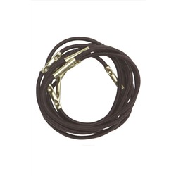 Dewal Резинки для волос RE-025 Midi, коричневый, 10 шт. KRISTALLER, 1111922