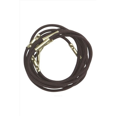 Dewal Резинки для волос RE-025 Midi, коричневый, 10 шт. KRISTALLER, 1111922