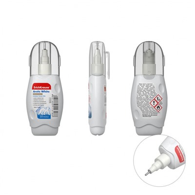 Корректор-ручка 10мл 11318 ARCTIC WHITE ErichKrause