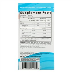 Nordic Naturals, Ultimate Omega 2X Teen, для подростков от 12 до 18 лет, со вкусом клубники, 60 мини-капсул