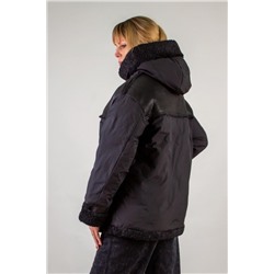 Куртка с верблюжьей шерстью арт.313 (Черный)