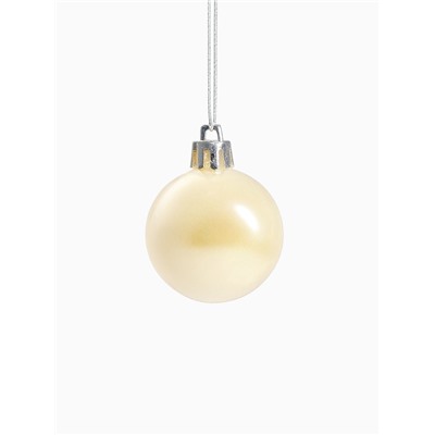 Ёлочные игрушки «Снег», шары новогодние, набор 24 шт., d=4 см, белый