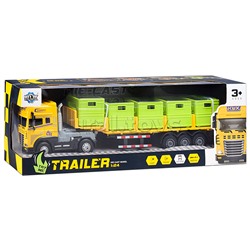 Машина "Грузовик с контейнерами" 1:24 (свет,звук) в коробке