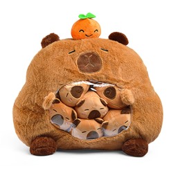 Игрушка -Антистресс "Капибара с мандаринкой"