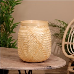 Корзинка плетёная из бамбука, 20×20×28 см