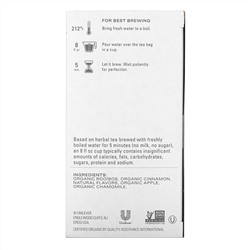 Tazo Teas, Herbal Tea, Organic Baked Cinnamon Apple, Caffeine-Free, 20 Filterbags, 1.76 oz (50 g)