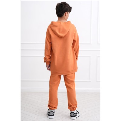 Костюм для девочки оверсайз из футера трехнитки Happyfox