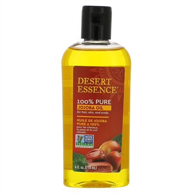 Desert Essence, на 100% чистое масло жожоба, 118 мл (4 жидк. унции)