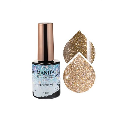 Manita Professional Гель-лак для ногтей светоотражающий / Reflective №02, 10 мл KRISTALLER, 1109838