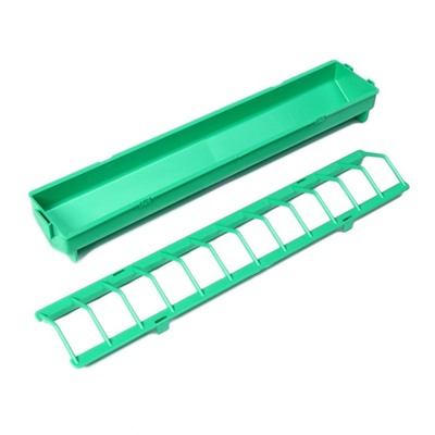 Кормушка - поилка для бройлеров, 24 ячейки, лотковая, пластик, цвет зелёный