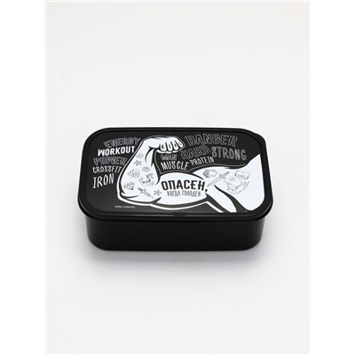 Ланч - бокс прямоугольный «Опасен», 1200 мл